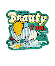 angrybabyz アンベビ ステッカー ビューティー シール 文具 デコ カスタム