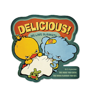 angrybabyz アンベビ ステッカー ふとんうまい シール 文具 デコ カスタム