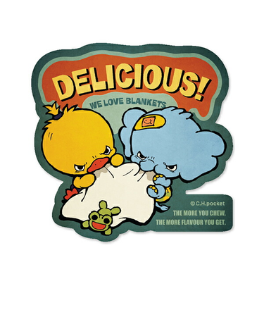 angrybabyz アンベビ ステッカー ふとんうまい シール 文具 デコ カスタム