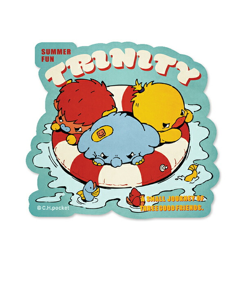 angrybabyz アンベビ ステッカー うきわ3匹 シール 文具 デコ カスタム