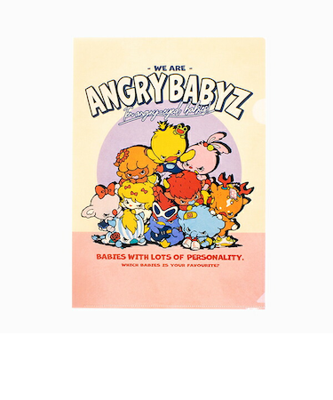 angrybabyz アンベビ クリアファイル 表紙10匹 書類入れ 文具