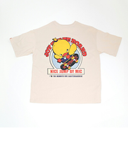 angrybabyz アンベビ ベージュ スケボー M Tシャツ アパレル メンズ レディース