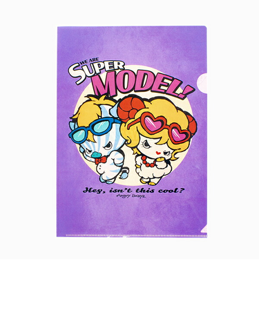 angrybabyz アンベビ クリアファイル スーパーモデル 書類入れ 文具