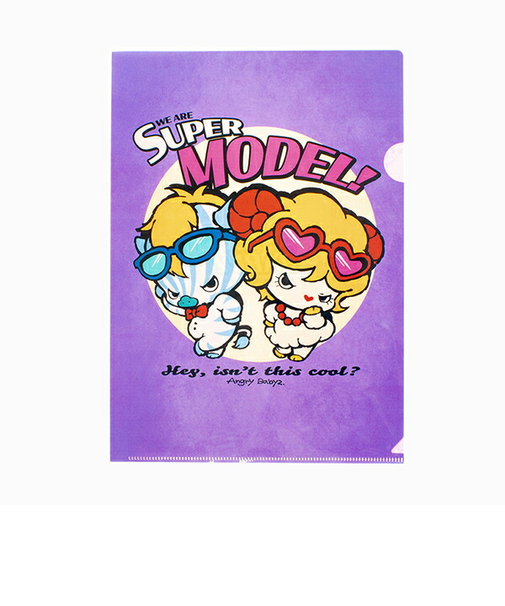 angrybabyz アンベビ クリアファイル スーパーモデル 書類入れ 文具