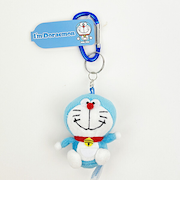 ドラえもん カラビナ マスコット ぬいぐるみ キーホルダー ブルー