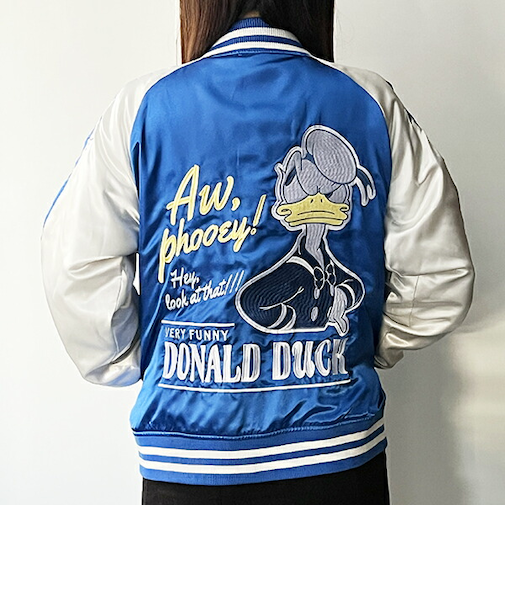 ディズニー ドナルドダッグ ラッキーダッグ スカジャン L ブルゾン