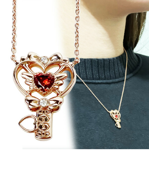 SWIMMER ジュエリー ピンクゴールド ダイヤモンド スイマー ネックレス