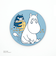 ムーミン コースターマグネット ブルー MOOMIN