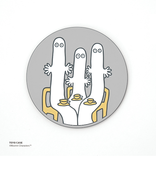 ムーミン ニョロニョロ コースターマグネット グレー MOOMIN
