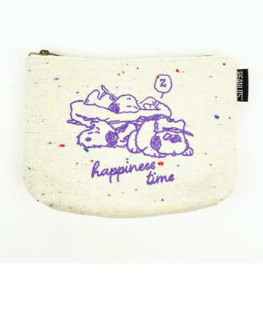 スヌーピー オラフ＆アンディ 化粧ポーチ コスメポーチ ホワイト SNOOPY