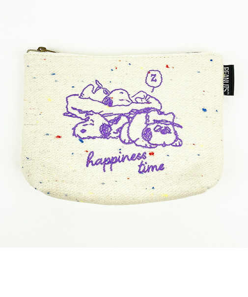 スヌーピー オラフ＆アンディ 化粧ポーチ コスメポーチ ホワイト SNOOPY