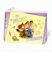 ディズニー ズートピア ミニポーチ(M) パープル Disney