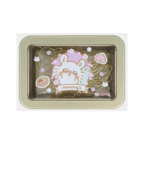 ちいかわ モモンガ 缶入クリップ 文具