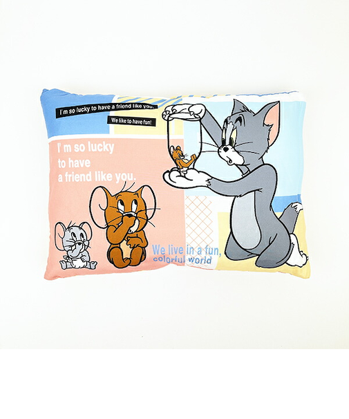 トムとジェリー カラフルワールド ジュニア枕 寝具 キッズ 子ども枕
