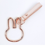 ミッフィー カラビナ スマートキーホルダー ピンク ストラップ フェイス miffy カー用品