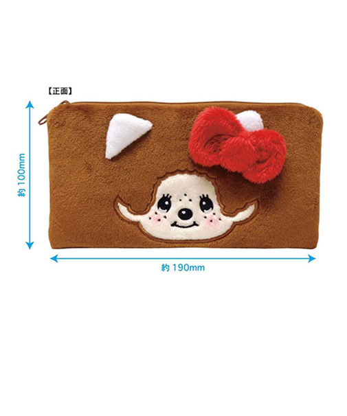 モンチッチ×ハローキティ フェイスフラットポーチ ペンポーチ サンリオ 筆箱