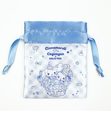 サンリオ シナモロール こぎみゅん DOLLY MIX ミニ巾着 巾着袋 コラボ ブルー