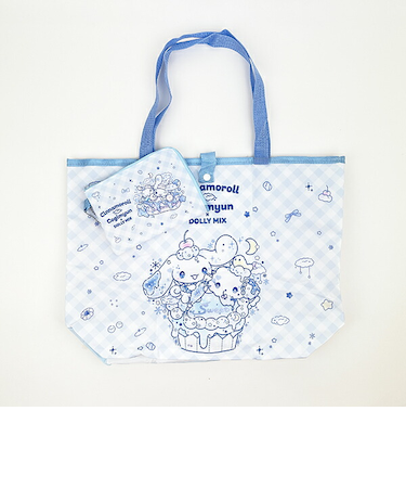 サンリオ シナモロール こぎみゅん DOLLY MIX  折りたたみエコバッグ コラボ ブルー