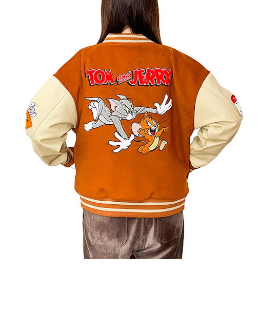 トムとジェリー キャッチアンドラン スタジャン (L) キャラジャン アパレル