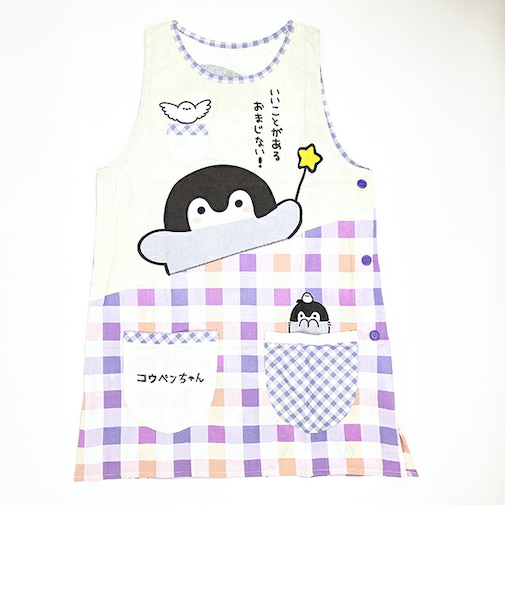 コウペンちゃん おまじない！ かっぽう着 (ラン型エプロン) エプロン タブリエ 幼稚園 保育園