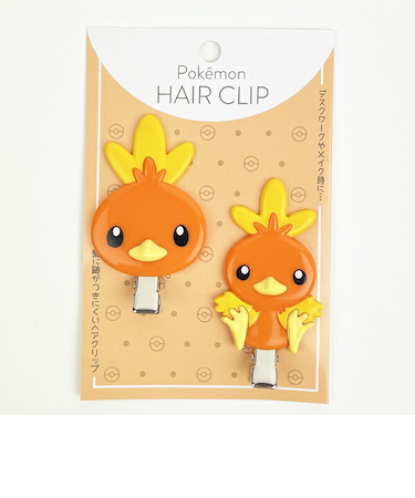 ポケットモンスター ポケモン ヘアクリップ アチャモ 髪留め 洗顔 メイク
