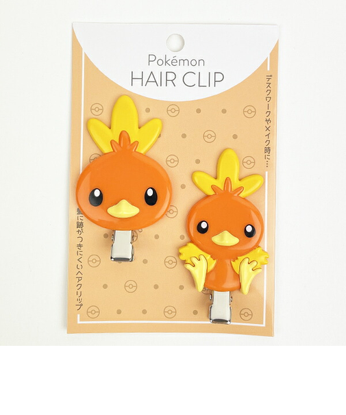 ポケットモンスター ポケモン ヘアクリップ アチャモ 髪留め 洗顔 メイク