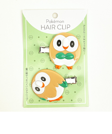 ポケットモンスター ポケモン ヘアクリップ モクロー 髪留め 洗顔 メイク