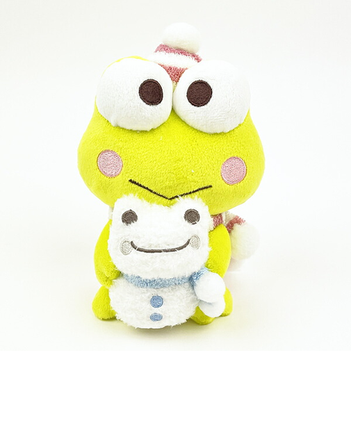 サンリオ けろけろけろっぴ×かえるのピクルス ぬいぐるみS （雪だるま/けろけろけろっぴ）