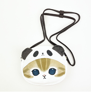 モフサンド mofusand ミニポシェット ふんわり パンダ ショルダーバッグ ホワイト
