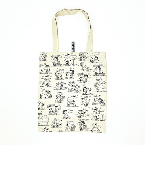 SNOOPY スヌーピー RE-PET エコトート アイボリー バッグ エコバッグ 折りたたみバッグ お買い物