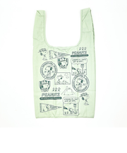 SNOOPY スヌーピー RE-PET マルシェバッグ グリーン エコバッグ 折りたたみバッグ お買い物