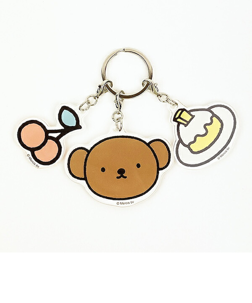 miffy ミッフィー 3連アクリルキーホルダー スイーツパティスリー ボリス
