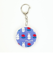 miffy ミッフィー キーホルダー ブルー ミッフィー＆ローズ