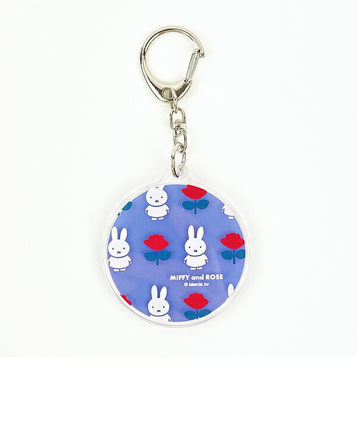 miffy ミッフィー キーホルダー ブルー ミッフィー＆ローズ