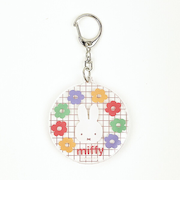 miffy ミッフィー スライドキーホルダー ポップ柄 フラワーポップシリーズ