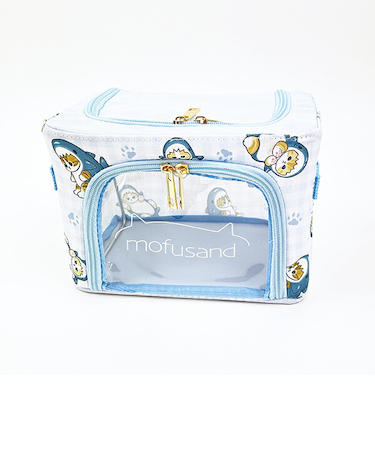 モフサンド mofusand 折り畳み収納BOX 小(サメにゃん) インテリア ブルー