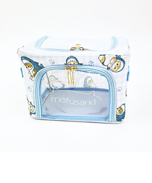 モフサンド mofusand 折り畳み収納BOX 小(サメにゃん) インテリア ブルー