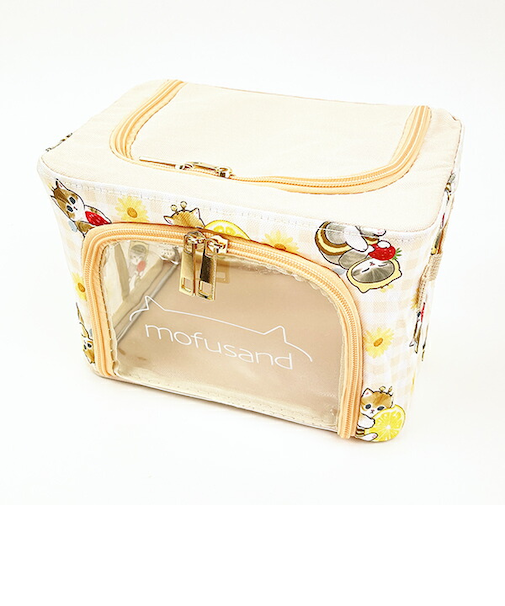 モフサンド mofusand 折り畳み収納BOX 小(はちにゃん) インテリア イエロー