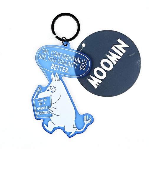 ムーミン MOOMIN マット染色キーホルダー アクリルキーホルダー ブルー
