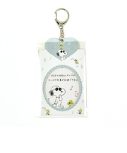 スヌーピー カードホルダー キーホルダー ホワイト 推し活 SNOOPY