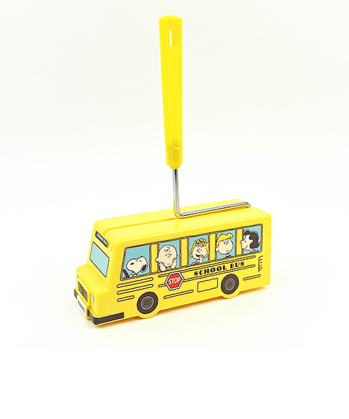 スヌーピー バス型ローラークリーナー イエロー 掃除用品 SNOOPY