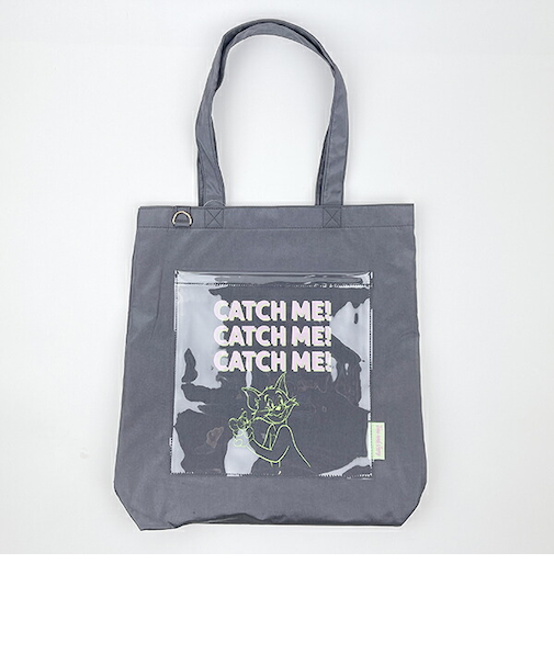 トムとジェリー ポケットトートバッグ ブラック