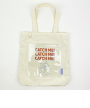 トムとジェリー ポケットトートバッグ アイボリー