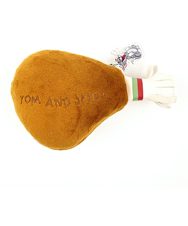 トムとジェリー 骨付きチキンポーチ ブラウン