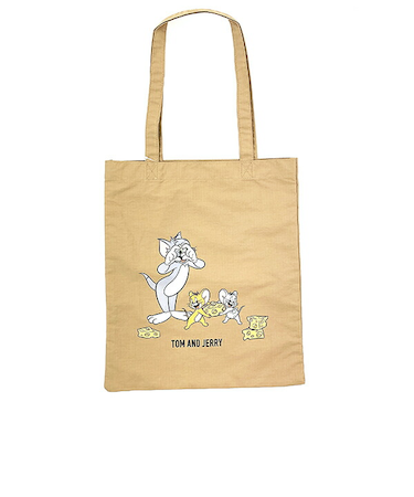 トムとジェリー トートバッグ ベージュ