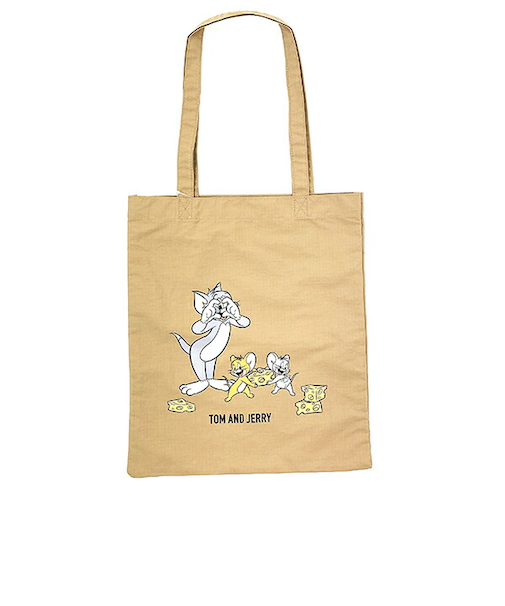 トムとジェリー トートバッグ ベージュ
