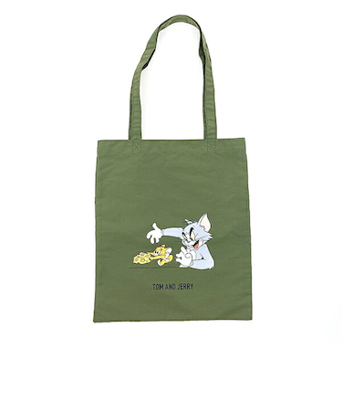 トムとジェリー トートバッグ カーキー