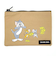 トムとジェリー CHEES DAY フラットポーチ (ベージュ)