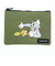 トムとジェリー CHEES DAY フラットポーチ (カーキ)