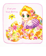 ディズニー シャイニングラプンツェル ハンドタオル ハンカチ Disney